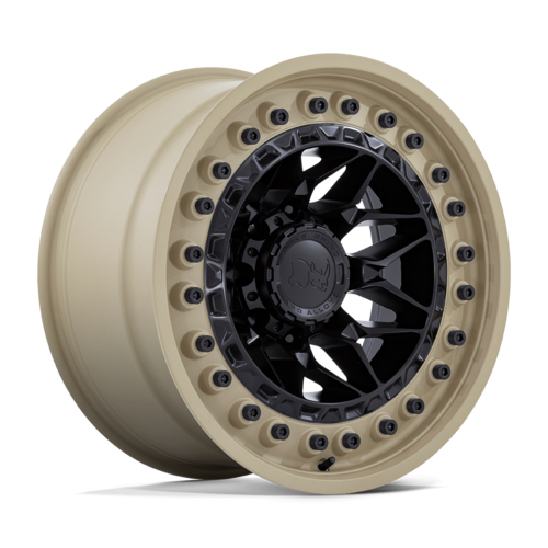 Black Rhino Hard Alloys Alpha 18x9 Matte Black with Sand Lip, 6x139.7 Bolt Pattern, +20 Offset