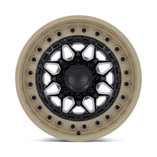 Black Rhino Hard Alloys Alpha 18x9 Matte Black with Sand Lip, 6x139.7 Bolt Pattern, +20 Offset