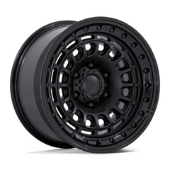 Black Rhino Hard Alloys Sahara 17x9 Matte Black with Gloss Black Lip Wheel