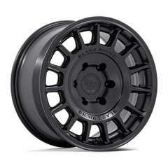 Black Rhino Hard Alloys BR015 VOLL 17x8 Matte Black Wheel with 5x108 Bolt Pattern and +38 Offset