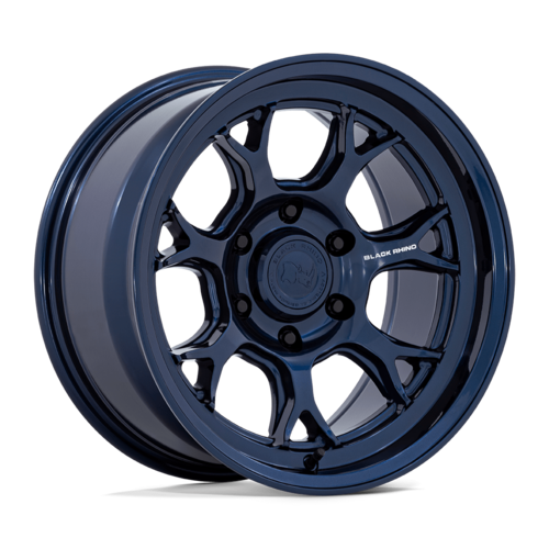 Black Rhino Hard Alloys ETOSHA 17x8.5 Inch Gloss Midnight Blue Wheel with 6x139.7 Bolt Pattern and +20 Offset