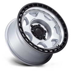 Black Rhino Hard Alloys BR018 17x8.5 Silver Machined Black Wheels