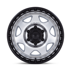 Black Rhino Hard Alloys BR018 17x8.5 Silver Machined Black Wheels