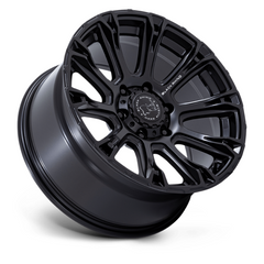Black Rhino Hard Alloys Diamondback 17x8.5 Inch Matte Black Off-Road Wheel with 5x127 Bolt Pattern and +25 Offset