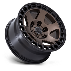 Black Rhino Hard Alloys BAHARI 17x8.5 Inch Off-Road Alloy Wheel with Burnt Bronze Finish and Matte Black Lip