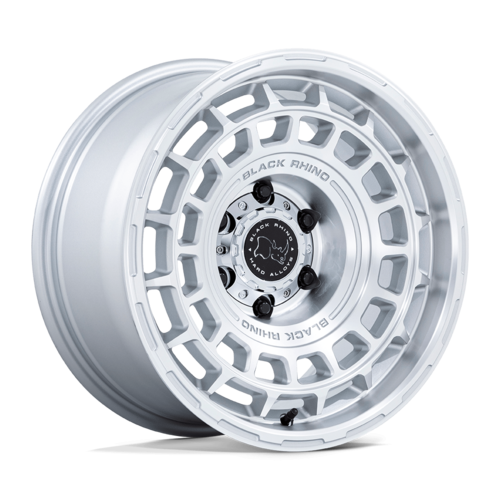 Black Rhino Hard Alloys BR024 AWOL 17x8.5 Silver with Machined Face Wheel