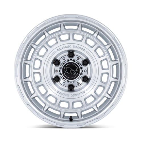 Black Rhino Hard Alloys BR024 AWOL 17x8.5 Silver with Machined Face Wheel
