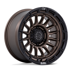 Black Rhino Hard Alloys BR025 RIVAL 17x9 Inch Burnt Bronze with Matte Black Lip