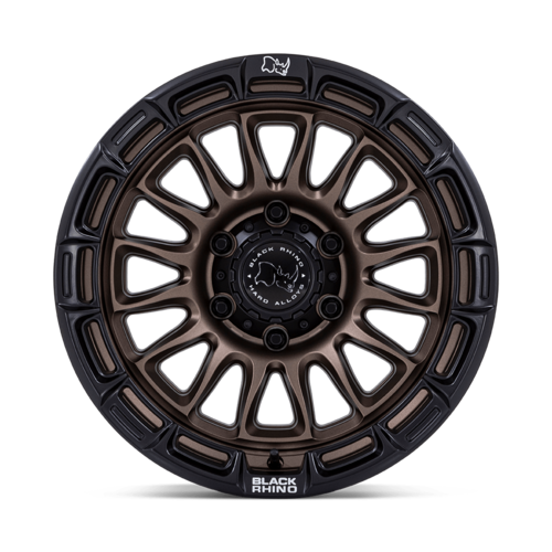Black Rhino Hard Alloys BR025 RIVAL 20-Inch Off-Road Wheel with Burnt Bronze Finish and Matte Black Lip