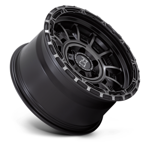 Black Rhino Hard Alloys Legion 17x9 Inch Matte Black Gray Tinted Wheel with 6x139.7 Bolt Pattern and 0 Offset