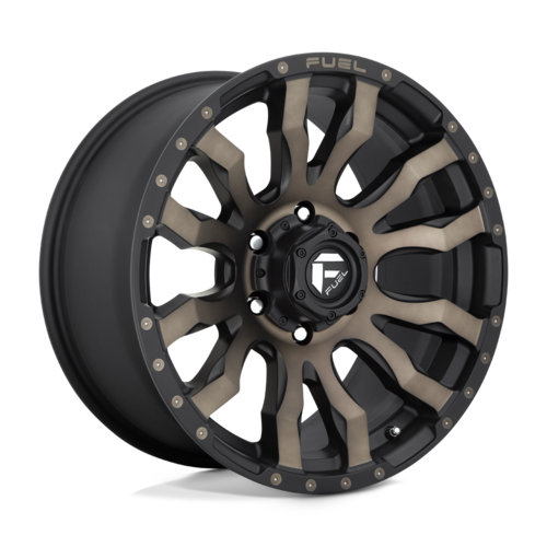 Fuel 1PC D674 20X10 6X135 MT-BLK-DDT -18MM Wheel