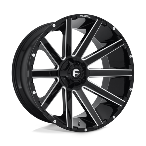 Fuel 1PC D615 24x12 6x135/5.5 GL-BLK-MIL -44MM Wheel