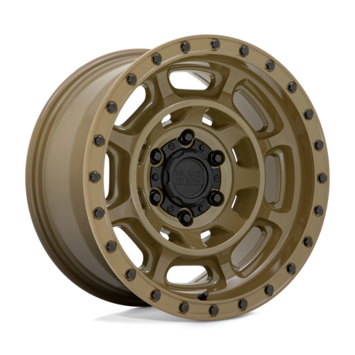 Black Rhino Hard Alloys BR Convoy 17x8.5 Inch Gator Green Off-Road Wheel with -18mm Offset