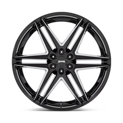 DUB 1PC S267 26X10 6X5.5 G-BLK MILL 25MM Wheel