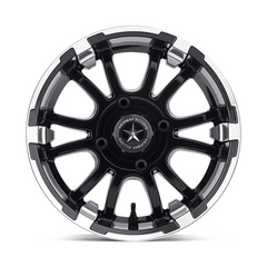 Fairway Alloys FA132 12X6 4X4.0 Machined Black Wheel - 20mm