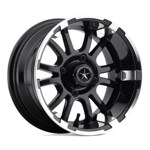 Fairway Alloys FA132 12X6 4X4.0 Machined Black Wheel - 20mm