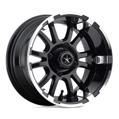Fairway Alloys FA132 12X6 4X4.0 Machined Black Wheel - 20mm