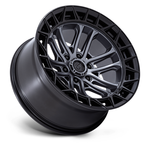 Fuel 1PC FC874 Celsius 17x9 Inch Matte Gunmetal with Matte Black Lip Wheel