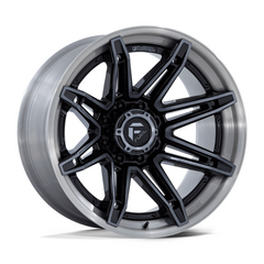 Fuel 1PC D401 20X10 6X135 Gloss Black Brushed -18MM Offset Wheel