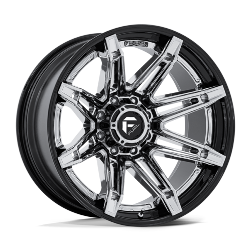 Fuel 1PC D401 20X10 6X135 Chrome Black -18MM Wheel