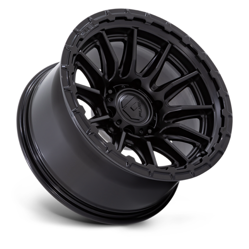 Fuel 1PC FC866 Piston 20x9 Inch with Blackout Finish and Gloss Black Lip