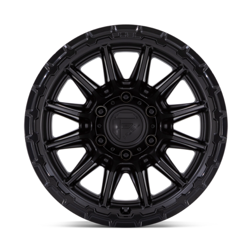 Fuel 1PC FC866 Piston 20x9 Inch with Blackout Finish and Gloss Black Lip