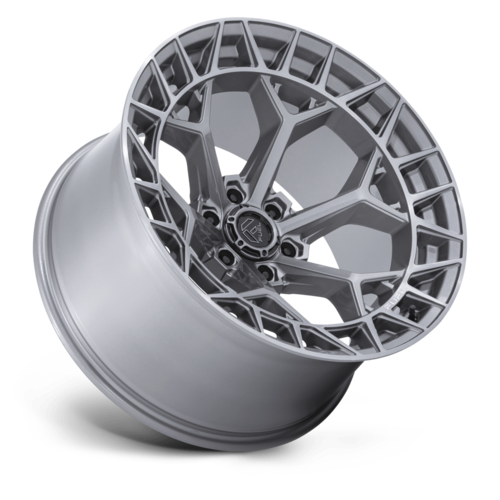 Fuel 1PC FC873 Charger 22x9.5 Inch Platinum Silver Wheel with 6x139.7 Bolt Pattern and +18 Offset
