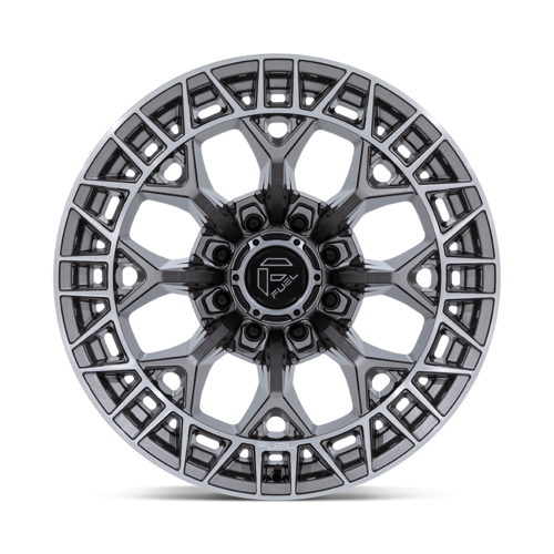 Fuel 1PC FC873 Charger 22x12 -44 Platinum Silver Alloy Wheel