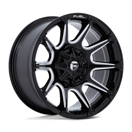 Fuel 1PC FC880 SUPER C 20x9 Inch Gloss Black Milled Off-Road Wheel