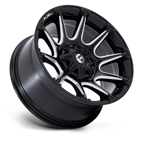 Fuel 1PC FC880 SUPER C 22x10 Gloss Black Milled Wheels - Offset -18