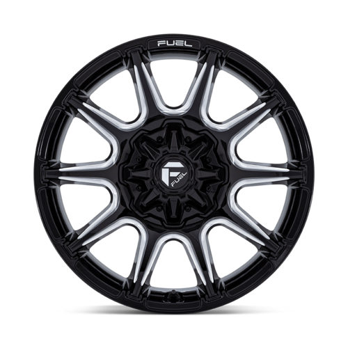 Fuel 1PC FC880 SUPER C 22x10 Gloss Black Milled Wheels - Offset -18