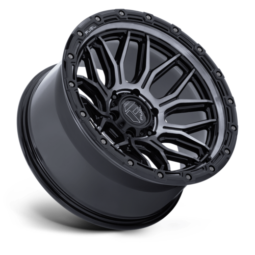 Fuel 1PC FC881 SURGE 18x9 Gloss Black Machined Wheel with Gray Tint