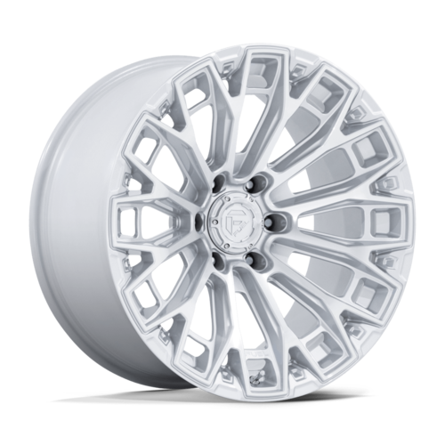 Fuel 1PC FC882 TRAX 17x9 Inch Gloss Silver with Machined Face Wheel
