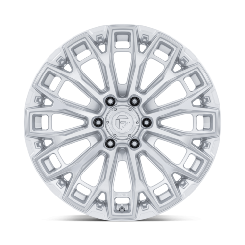 Fuel 1PC FC882 TRAX 17x9 Inch Gloss Silver Machined Face Off-Road Wheel
