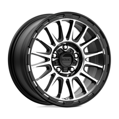 KM542 17X8 5X4.25 S-BLK MACH 38MM