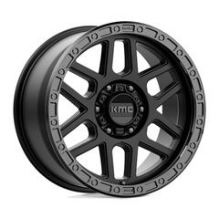 KMC KM544 Black Glossy 17x9 6x5.5 Inch Wheels with 18mm Offset