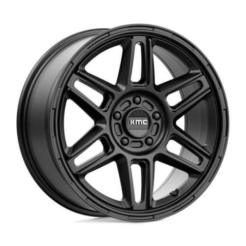 KMC KM716 18-Inch x 8-Inch 5-Lug Black Wheel - 38mm Offset