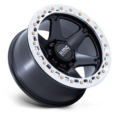 KMC KM238 20X10 8X6.5 S-BLK MACH -48MM Wheel