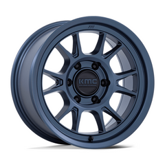 KMC KM729 17X8.5 6X5.5 MTL-BLUE -10MM Wheel