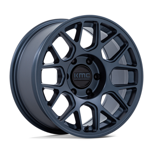 KMC KM730 17x8.5 6x5.5 MTL-Blue Wheel - 25mm Offset