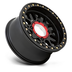 KMC Powersports KS235 15X7 Black Wheel with 4X156 Bolt Pattern and 10MM Offset
