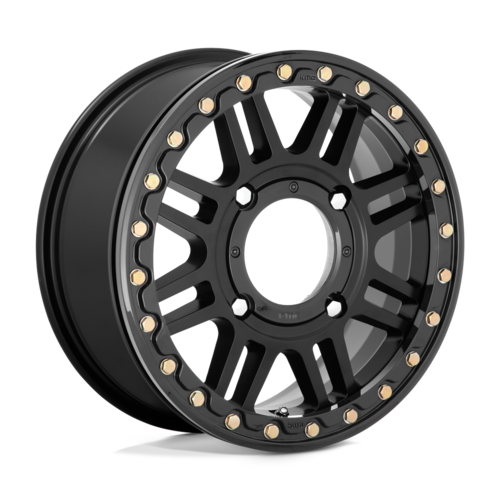 KMC Powersports KS250 15X6 4X156 S-BLK with Black Ring 38MM