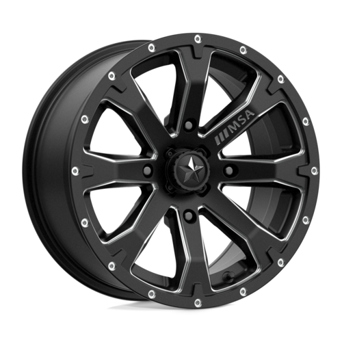MSA Offroad Wheels MA42 15X7 4X156 S-BLK MILL 10MM