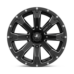 MSA Offroad Wheels MA42 15X7 4X156 S-BLK MILL 10MM