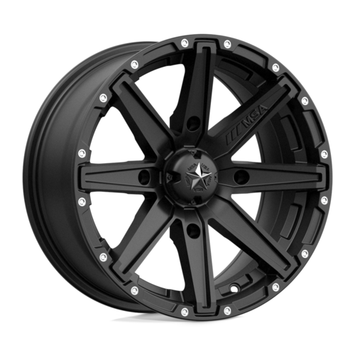MSA Offroad Wheels MA33 15x7 4x156 Black Wheel with 10mm Offset