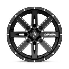 MSA Offroad Wheels MA41 15X7 4X137 G-BLK MILL 10MM - Stylish and Durable Wheel