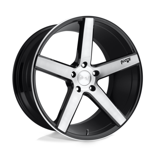Niche 1PC M124 18X8 5X4.5 Gloss Black Brushed Wheels