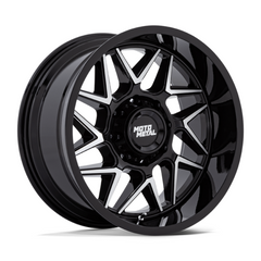 Moto Metal MO812 20-Inch Black Machined Wheel - 5-Lug 5.0 Bolt Pattern - 18mm Offset