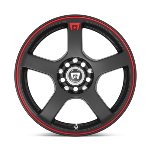 MR116 16X7 5X4.25/4.5 M-BLK/RED +40MM