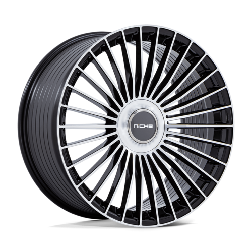 Niche 1PC M282 Black Machined Finish Wheel - 22X10.5, 5X4.25/4.5 Bolt Pattern